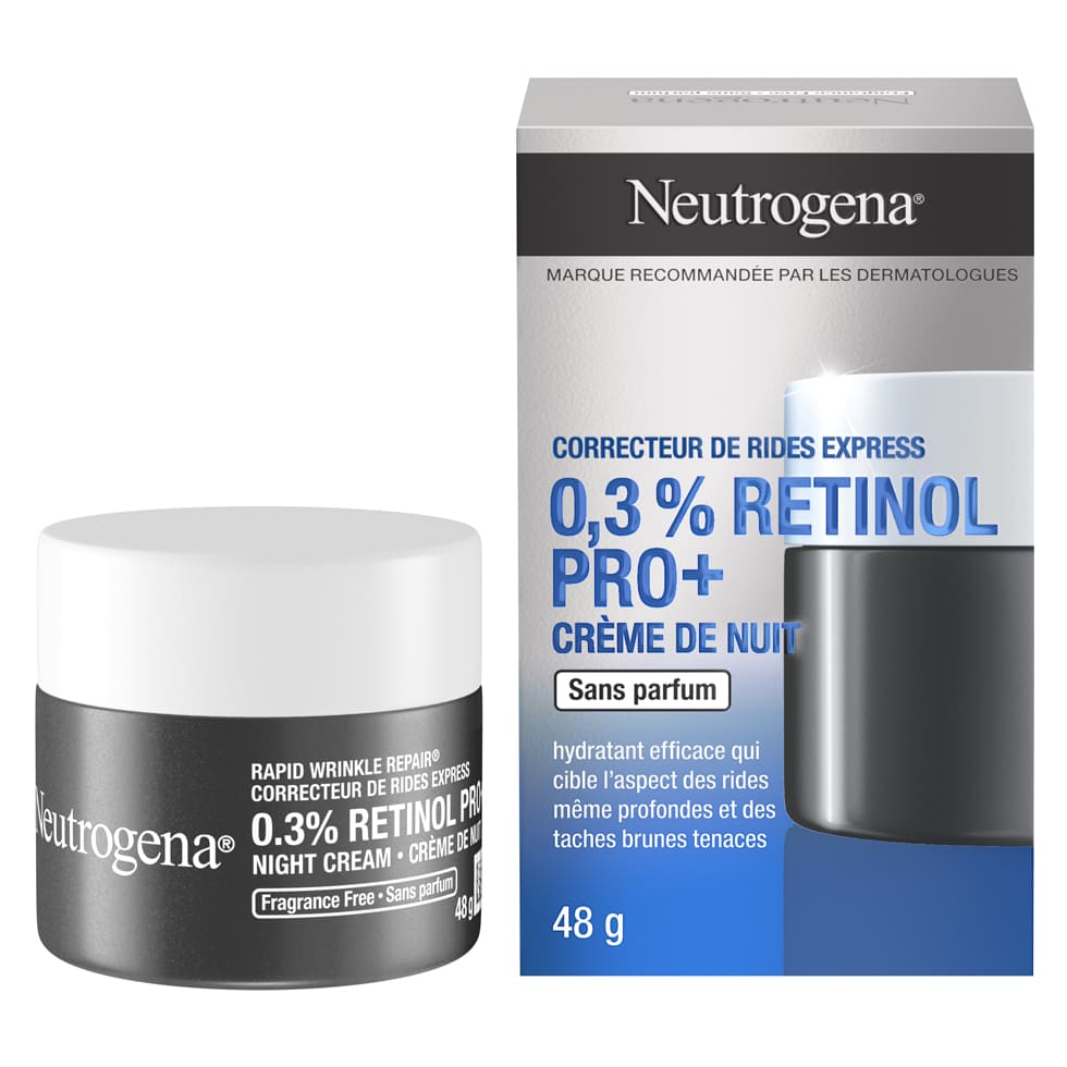 Crème de nuit Neutrogena Correcteur rides express 0.3% Retinol Pro+