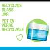 Image du pot de gel-crème  NEUTROGENA® Hydro Boost avec la mention « pot en verre recyclable ».