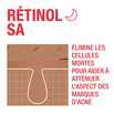Image montrant comment le Retinol SA élimine les cellules mortes de la peau pour améliorer l'aspect des marques laissées par l'acné
