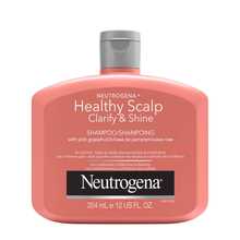 Flacon de 354 ml du shampoing NEUTROGENA® Healthy Scalp Clarify & Shine au pamplemousse rose